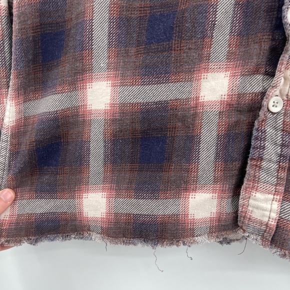 Men’s urban outfitters bdg brown vintage pattern flannel shirt size small - Picture 9 of 11